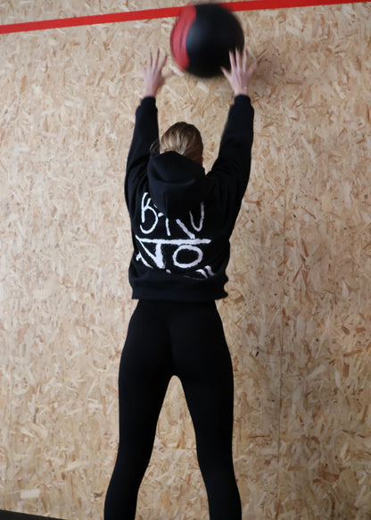 Legging femme STYX Phoenix Barbell porté vue arrière style training