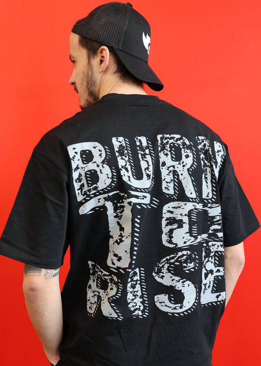 T-shirt homme HADES Phoenix Barbell vue dos avec visuel Burn To Rise